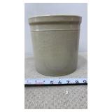 Neutral -glazed stoneware crockHas a crack