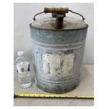 Galvanized metal fuel or kerosene can