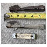2-Vintage Bottle Can Wine Corkscrew Metal Steel,