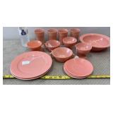 1950s Vintage Hazel Atlas ModernTone Pink Dish