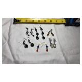 Vtg Fashion pierced earrings