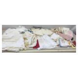 Vtg Linens-Lace and Embroidered Tablecloths,
