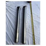 motorcycle fork tubes or custom exhaust pipe