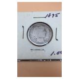 1895 Barber Silver Quarter G