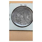 1889 Morgan silver dollar