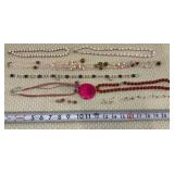 Pink Beaded Costume Jewelry and more