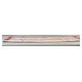 Vtg handwoven striped textile, such as a
