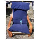 IKEA Chair with a Full Length Cushion