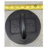 Lodge 6.25-inch Seasoned Cast Iron Burger Press