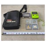 Nintendo Game Boy Color in Kiwi Green, bundled