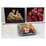 Coca-Cola Metal Signs and Tray