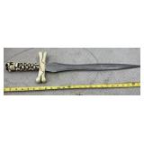 Fantasy Dagger with aged bone-style crossguard
