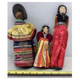 Handmade Native American Seminole palmetto husk /