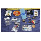 Various Military Pins, Patches and more
