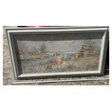 Mid-20th-century impressionist impasto oil