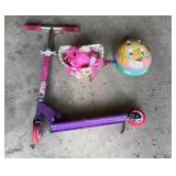Scooter, Helmet, Bicycle Basket and More