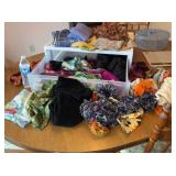 Plastic Drawer Storage Full of Scarves