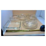 Pyrex Clear Baking Dishes, Lids