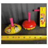Mid Century Tin Litho Party Noisemakers