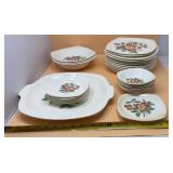 Paden City Pottery Dinnerware in a Square
