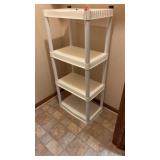 4ft tall Plastic Shelving Unit