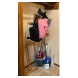 Shopping Bags, Broom, Buckets, Cleaning Supplies