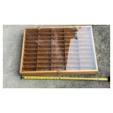 Shadow Box/ Wooden Multi-Compartment Display Case