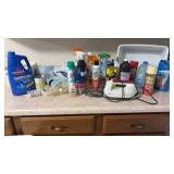 Cleaning Supplies Mostly Full