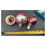 3-Shiny Brite Mercury Glass Christmas