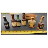 Miniature Liquor Bottles with Liquor See pics