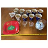 Christmas Dishes-Coffee Mugs, Platter