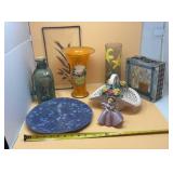Home Decor-Lefton Figurine, Vases, Ceramic Basket