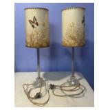 Lamps with Old Butterfly Shade