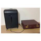 Paper Shredder and Briefcase