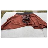 NWT Brown Steampunk-Style Layered Skirt Featuring