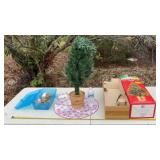 32 inch Fiber Optic Christmas Tree, Ornaments and
