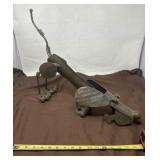 Handcrafted Scrap Metal Dog Sculpture
