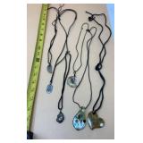 Vintage Lot of 6 ARTSY BOHO FREEFORM GLASS