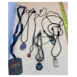 Vintage Lot of 6 ARTSY BOHO FREEFORM GLASS