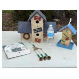 Handcrafted Wooden Birdhouses, Chimes, and More