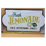 Metal Lemonade Sign