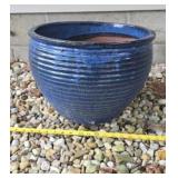 Ceramic Outdoor Blue Pot