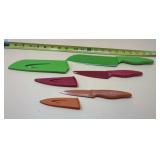 Colorful Kitchen Knives with sheathes