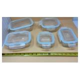 Glass Food Storage with locking lids