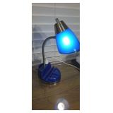 Desk lamp with receptacles