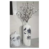 25" & 15" flower vases