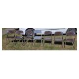 Metal folding chairs