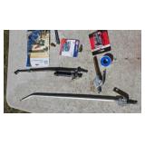 Air compressor attachments spray ones Tire gauges