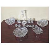 Waterford crystal  salt sellers  Center peace
