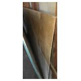 Sheet of 1/2" chip board  sheet of 3/16" Luon